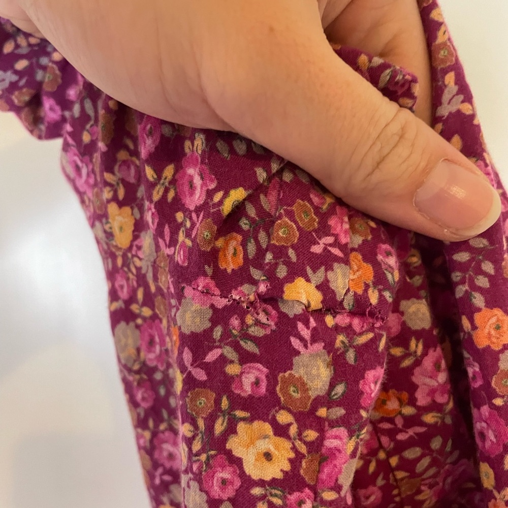 LoveShackFancy Rina Floral Printed Cotton Dress Cottagecore Girly Long Sleeve - Picture 12 of 16